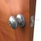 Deltana 3382 Egg Shaped Privacy Door Knobs Brushed Chrome Finish