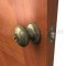 Deltana 3382 Egg Shaped Privacy Door Knobs Antique Brass Finish