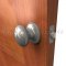 Deltana 3383 Egg Shaped Privacy Door Knobs Brushed Nickel Finish