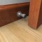 Deltana 1-3/8" Baseboard Door Bumper Applied on Wooden Door 