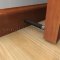 Deltana Extendable Baseboard Door Bumper Applied on wooden Door 