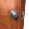 Deltana Non Cylinder Deadbolt Applied on Wooden Door