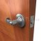 Deltana CL400EL Entry Curved Door Lever Brushed Chrome Finish