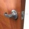 Deltana CL401EL Passage Curved Door Lever Brushed Chrome Finish