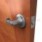 Deltana CL402EL Privacy Curved Door Lever Brushed Chrome Finish