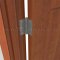 Deltana DTDSB35R4, Plain Bearing, Standard Weight, Brass Hinge on a Wooden Door