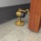 Deltana Cement Floor Mount Bumper With Ring Catch Applied on Wooden Door