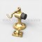 PVD Polished Brass Deltana Cement Floor Mount Bumper 