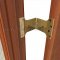 Deltana DSPA4080 Parliament Hinge in CR003 Finish applied to interior wooden door