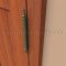 Deltana DTDSST, Solid Brass, Steeple Tip on a Hinge applied to a Wooden Door