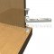 Deltana PB985 Pivot Base in US14 Finish applied to wooden floor