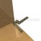 Deltana PH35 Door Pivot Hinge in US14 Finish applied to wooden floor