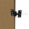 Deltana SBIH2510 Intermediate Hinge in US19 Finish applied to wooden door