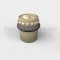 Polished Brass Deltana Round Universal Floor Bumper With Patterned Cap