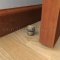Deltana Round Universal Floor Bumper With Patterned Cap Applied