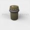 Antique Brass Deltana Round Universal Floor Bumper With Patterned Cap