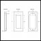Product specs of Deltana FP40 Flush Door Pull