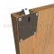 Falcon 24-CWDC Top Latch in SP313 Finish Applied on Wooden Door 