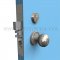 Falcon MA Series Sectional Lockset with Knob Hana-Gala in US32D finish applied to interior door