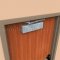 Falcon SC71 Series Door Closer Parallel Mounting with Regular Arm in Aluminum finish applied to interior door 
