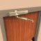 Falcon SC81 Medium Duty Overhead Door Closer replacement Slim Cover in 696 finish applied to Interior Door