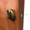 Deadbolt installed on a door