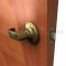 Hager 3400 Archer Lever Lockset in US4 Finish Applied to Wooden Door