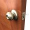 Door Knob with Lock installed on a door