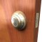Hager 3901 Large Format Interchangeable Rim Cylinder in US3 Finish applied to door