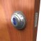 Hager 3981 SFIC  Blue Construction Core applied to SFIC Cylinder 