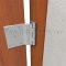 Hager BB1266 Ball Bearing, Full Surface, Swing Clear Hinge on a Wooden Door