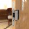 HES J-2 Option Faceplate Wood Door Application (Satin Stainless Steel)