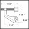Deltana DTHPS88, Solid Brass, Mounted Hinge Pin Stop Specs