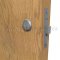 ager 3919-Z LFIC Zero Bitted 6 Pin Core in US26D Finish applied to lock on wooden door