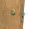 Hager 3919-C LFIC Combinated 6 Pin Core in US4 Finish applied to lock on wooden door