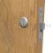 Hager 3960 Fixed Cylinder Kit applied to Cylinder Lock on wooden door