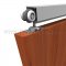 Hager 9801 Aluminum Track Installed with Wood Door