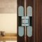 MK80 Concealed Hinge on a Wooden Door