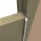 Markar FM3500 Edge Mount Security Hinge, Applied on Stainless Steel Door