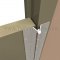 Markar FS3501 Security Hinge Applied on Metal Door
