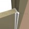 Markar HG105 Full Mortise Clear Aluminum Hinge Application