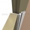 Markar HM104 Clear Aluminum Hinge Applied on Door