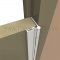 Markar HS103 Clear Aluminum Hinge Application