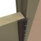 Markar HS103 Dark Bronze Aluminum Hinge Application
