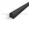 NGP 136N Door Bottom, Mortised Aluminum Track with .25" NGP-TPV Bulb Seal in DKB Finish