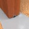 NGP 136N Door Bottom, Mortised Aluminum Track with .25" NGP-TPV Bulb Seal in MIL Finish applied to bottom of door