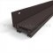 NGP 13T6 Door Shoe Sweep, L Shaped Aluminum with Two .5625" Thermoplastic Triple Fin Seals for Hollow Metal Doors in DKB Finish