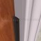 NGP 155V Door Gasket, .625" Aluminum Casing with .21875" Wide Vinyl Bulb Seal in DKB Finish applied to frame of door