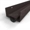 NGP 15N Door Shoe Sweep, U Shaped Aluminum Casing with a .5" Neoprene Seal for Hollow Metal Doors in DKB Finish