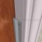 NGP 164V Door Gasket, .875" Aluminum Casing with .1875" Wide Vinyl Fin Seal in MIL Finish applied to perimeter of door
